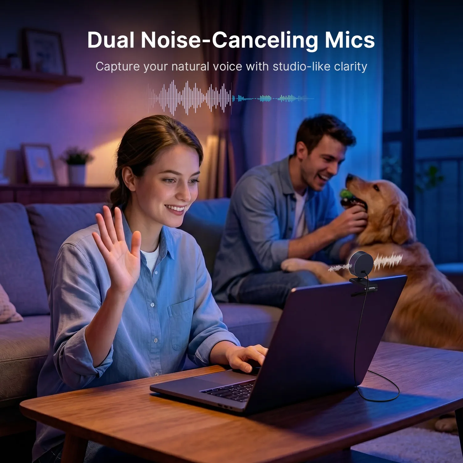 NexiGo N960E Plus 4K webcam ringlight afstandsbediening