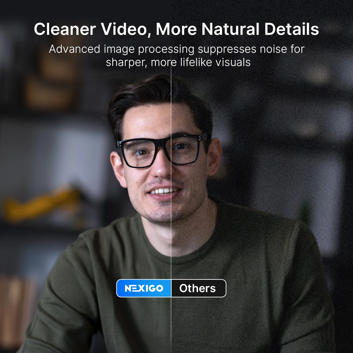 NexiGo N930E Pro 4K webcam met ring light