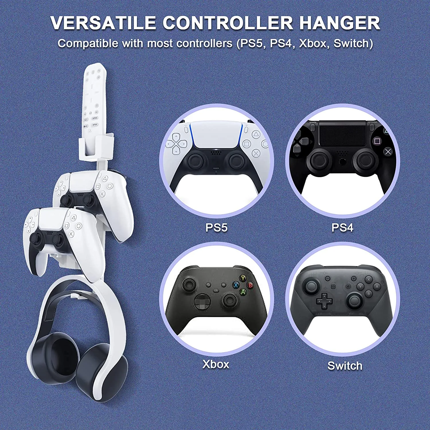 NexiGo PS5 wandmontage set met RGB LED verlichting