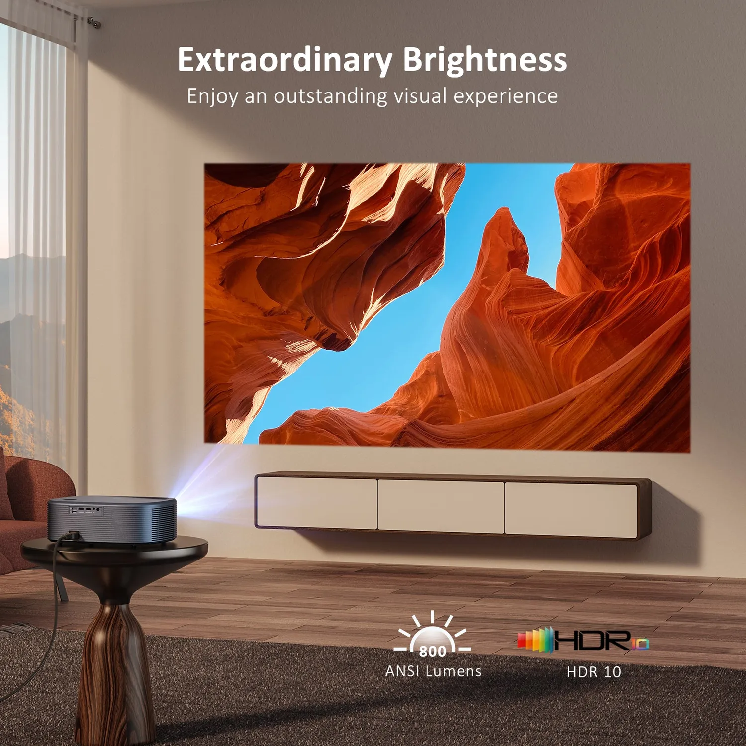 NexiGo PJ30 Ultra LCD beamer Full HD Netflix 200 inch