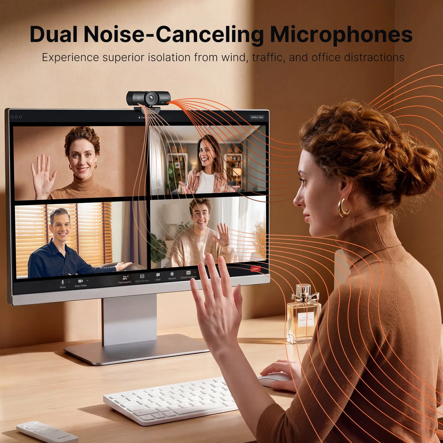 NexiGo HelloCam Lite 4K Webcam Privacy Shutter