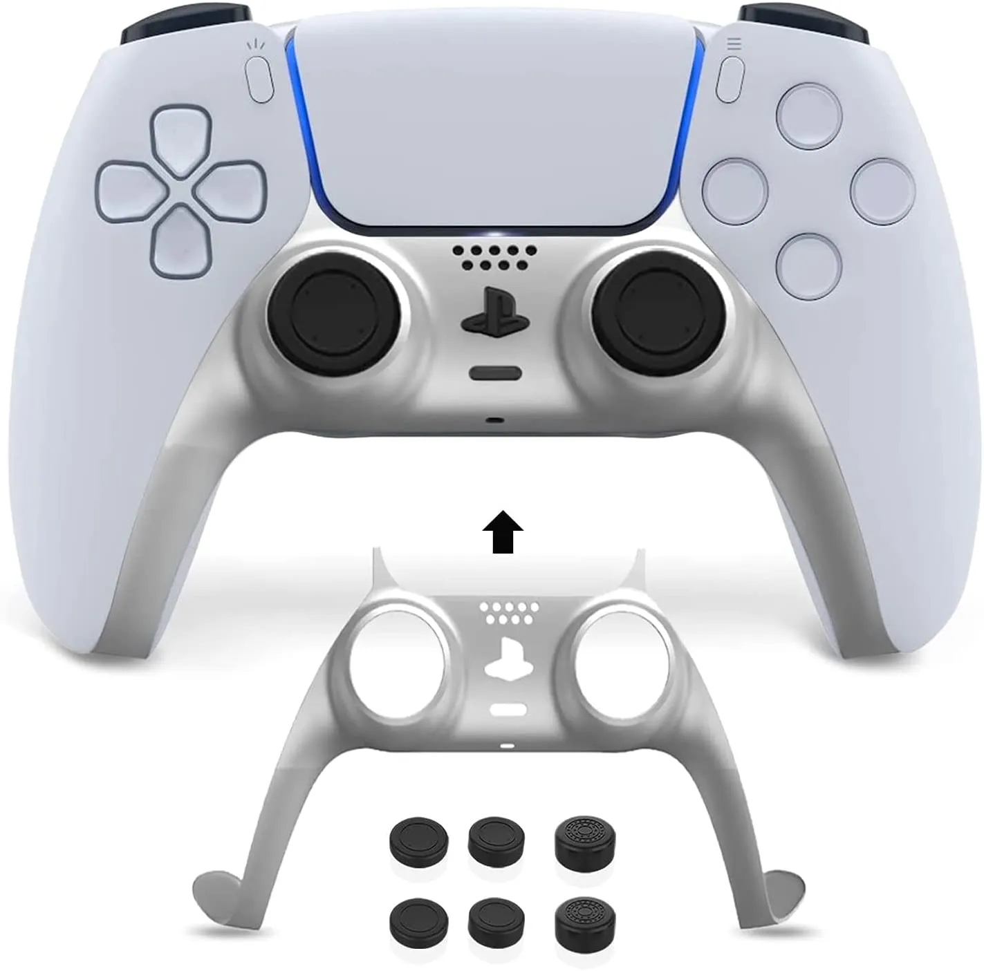 NexiGo PS5 Controller Faceplate cover met thumb grips