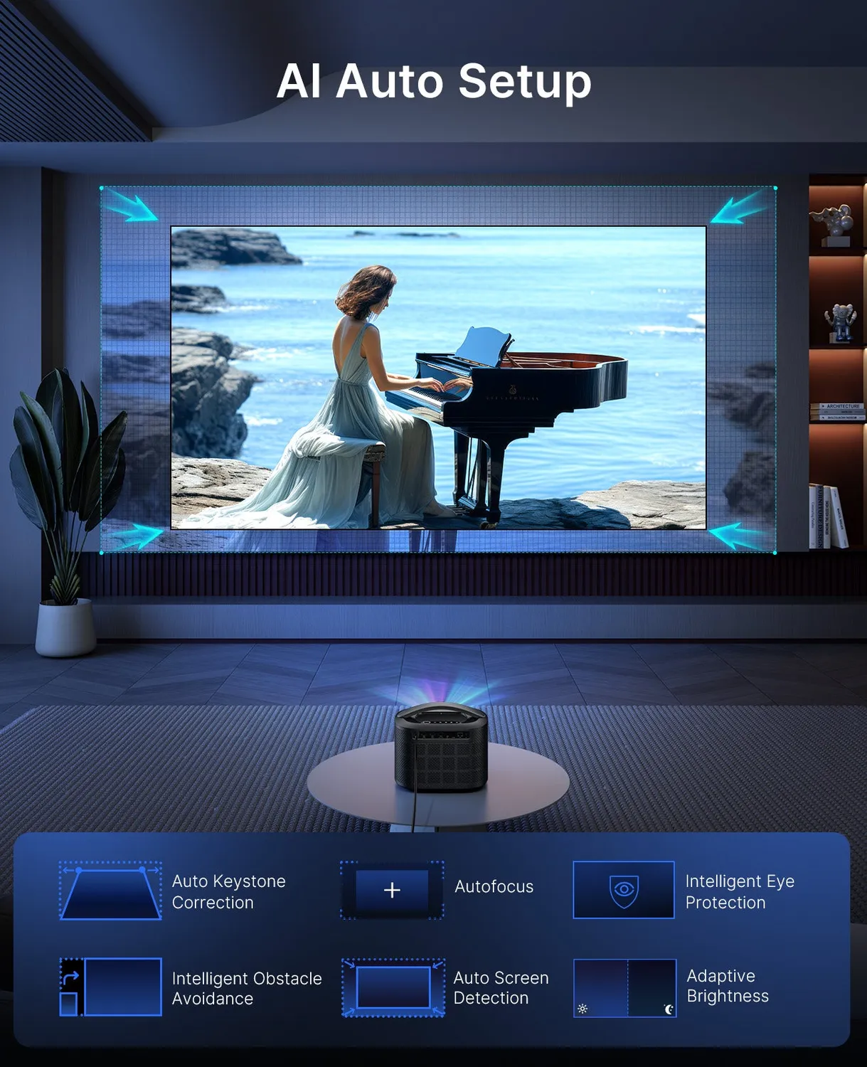 NexiGo TriVision Ultra 4K tri-LED-laser beamer