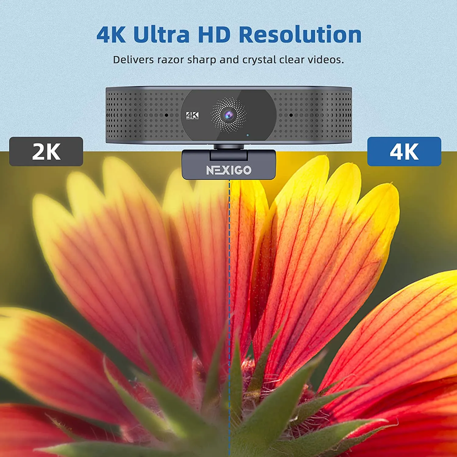 NexiGo N690 4K webcam met autofocus