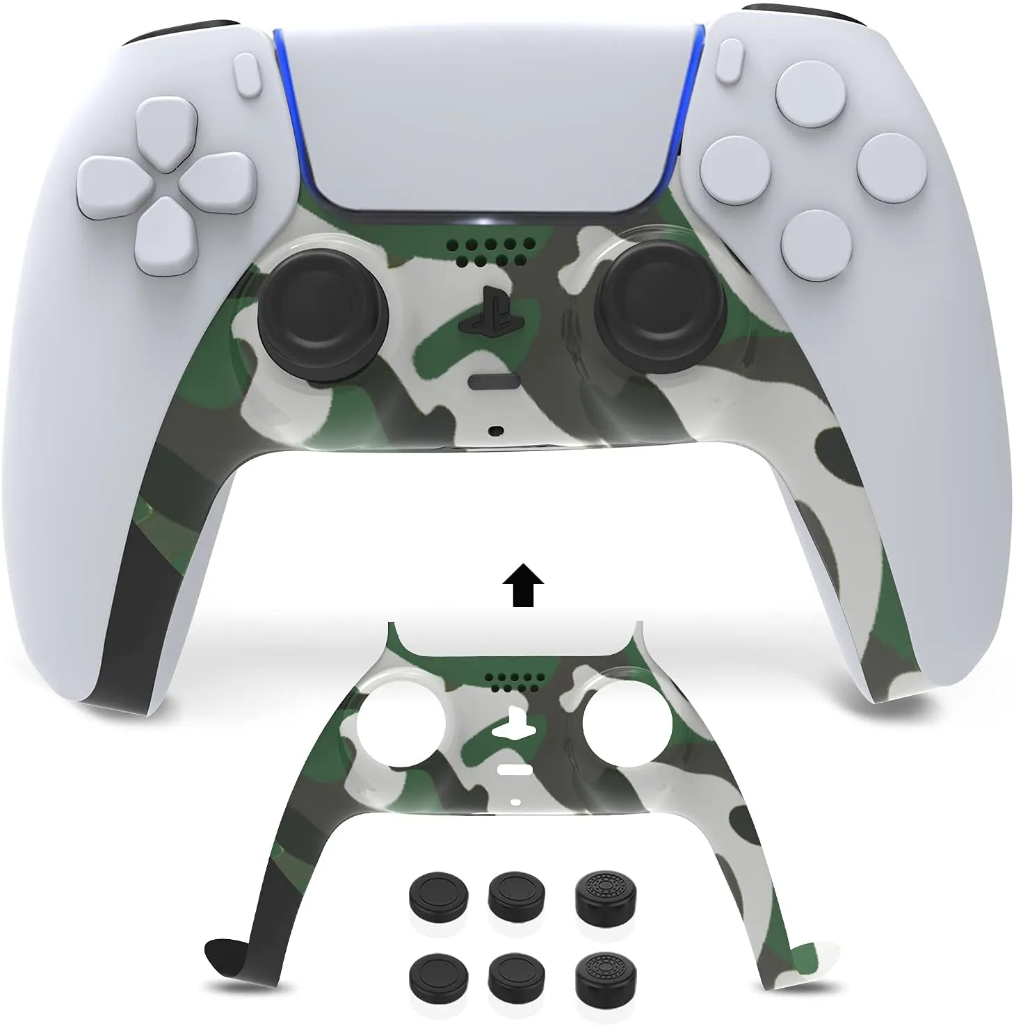 NexiGo PS5 Controller Faceplate cover met thumb grips