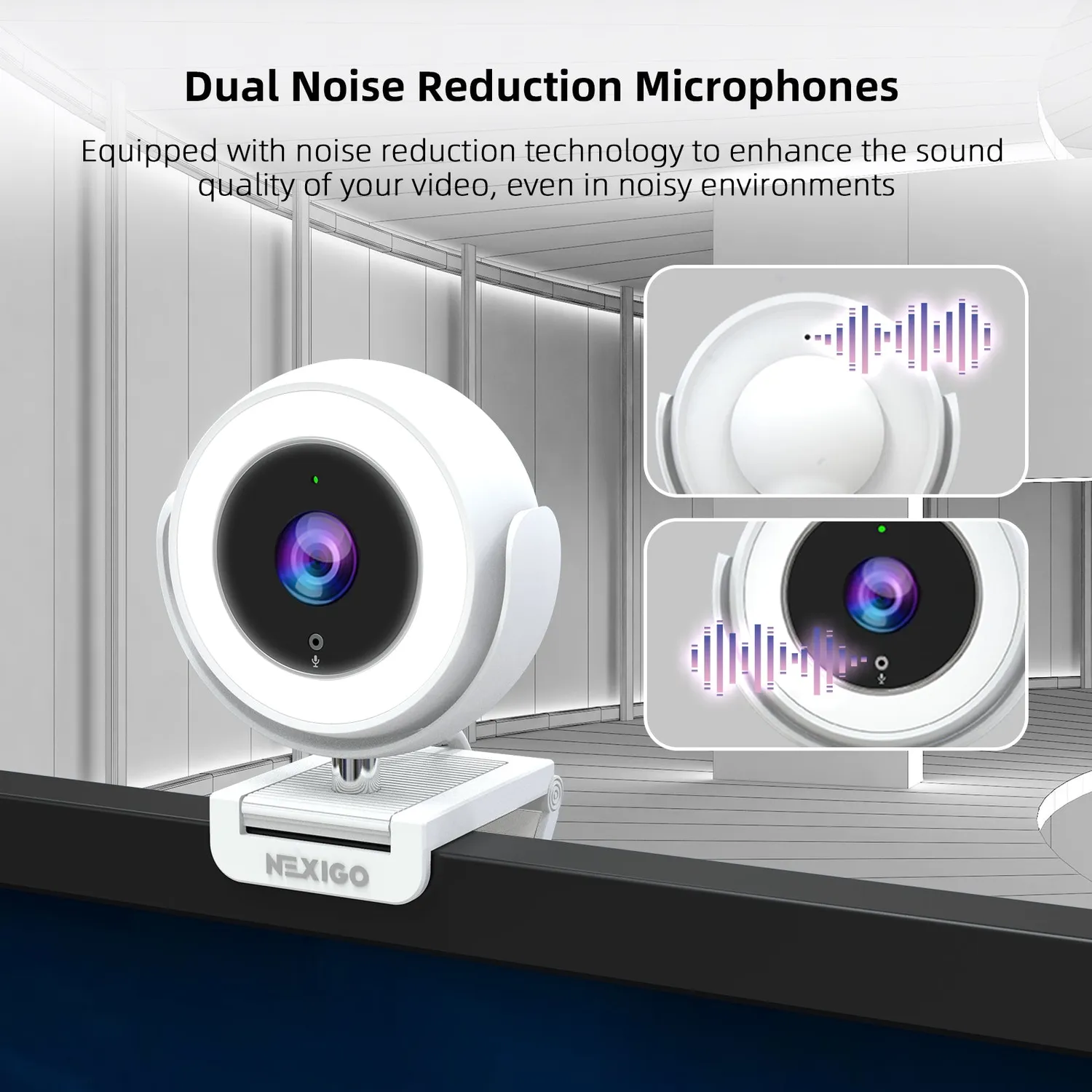 NexiGo N660E webcam met ringlamp