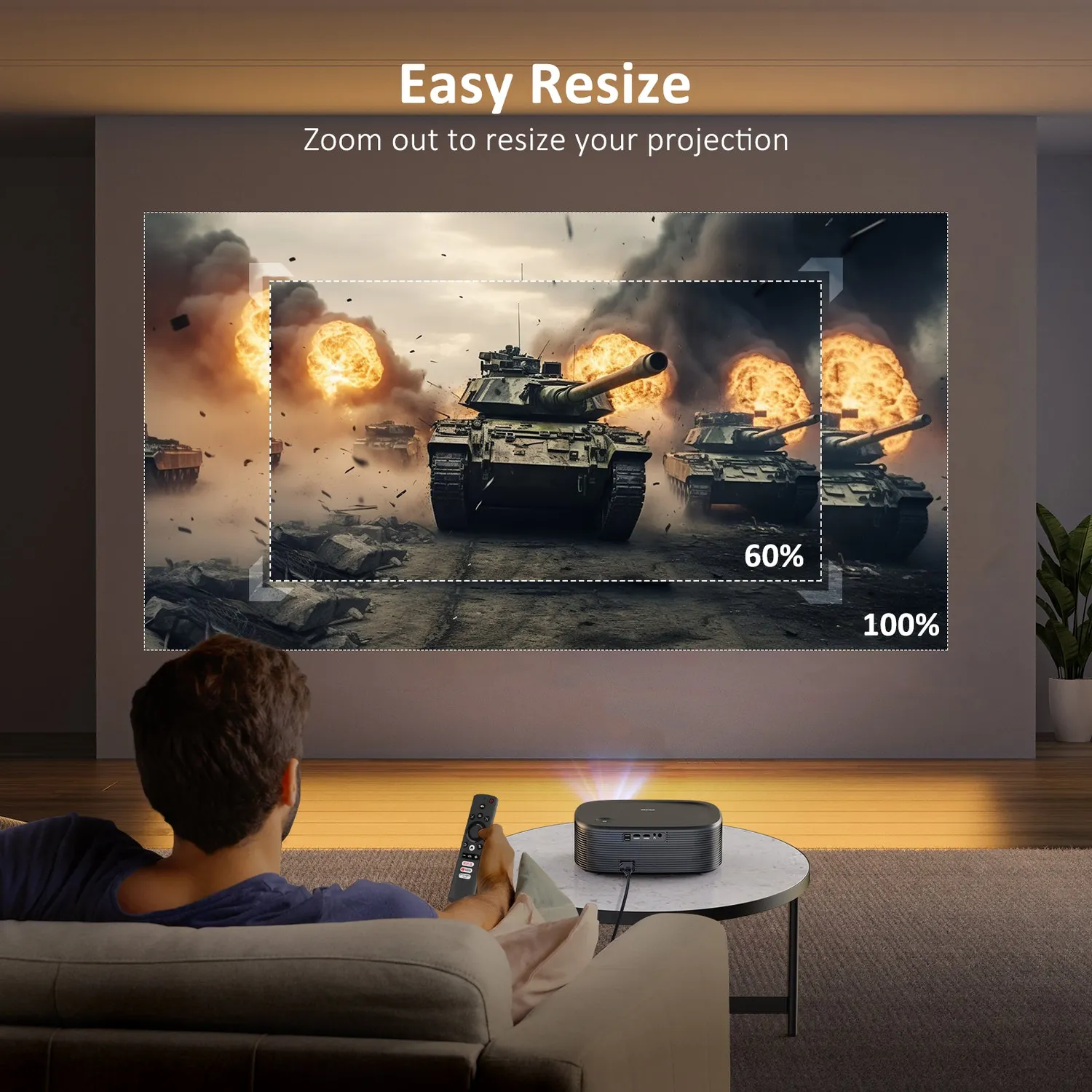 NexiGo PJ30 Ultra LCD beamer Full HD Netflix 200 inch