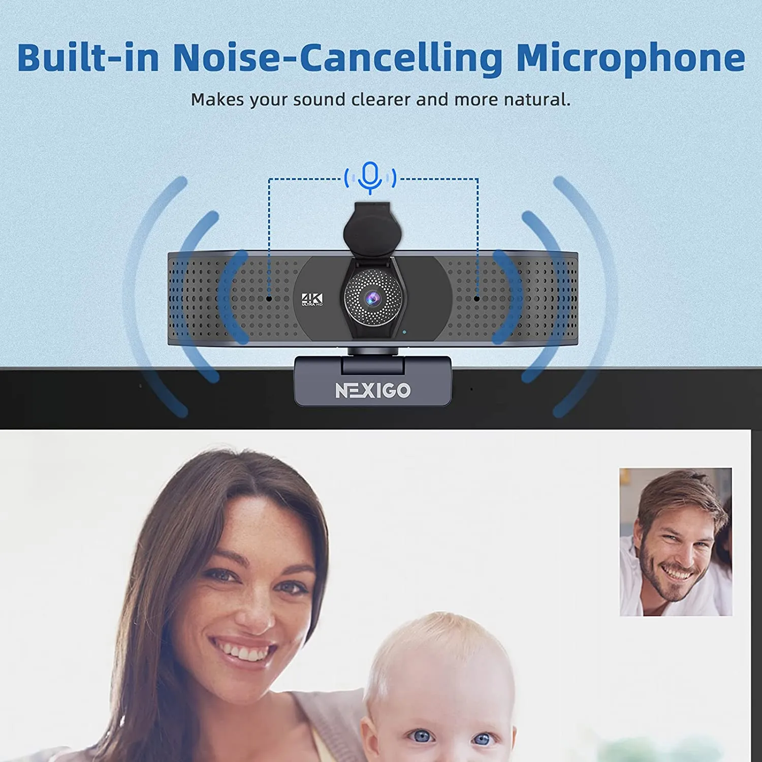 NexiGo N690 4K webcam met autofocus