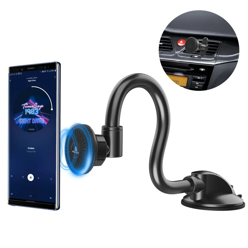 NexiGo 2021 Upgraded 3-in-1 autohouder voor telefoon, magnetisch