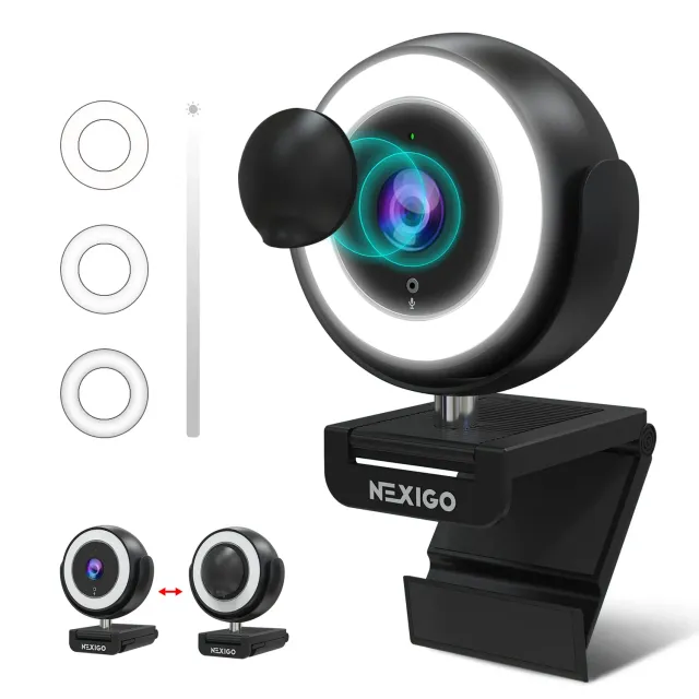 NexiGo N660E webcam met ringlamp
