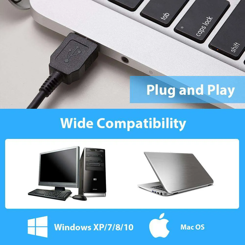 NexiGo USB Computermicrofoon voor PC Zwart