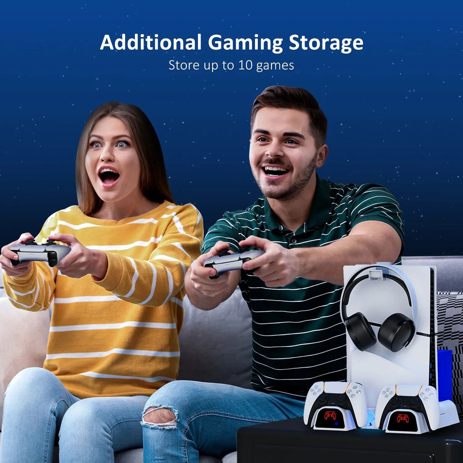 NexiGo PS5 Koelstandaard met Headset Houder