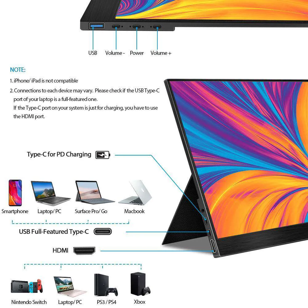 NexiGo NG15FG 15,6 inch draagbare monitor 144Hz Full HD