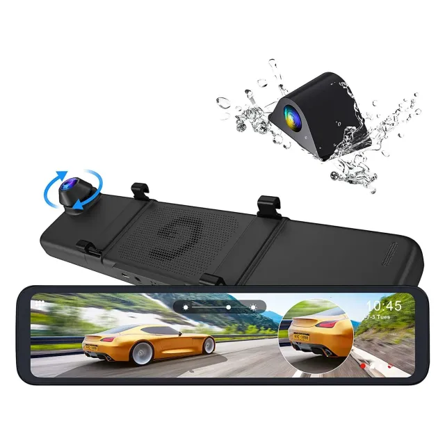 NexiGo D80 spiegel-dashcam 2.5K 12 inch